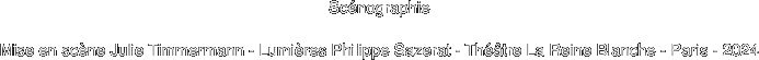 Scénographie